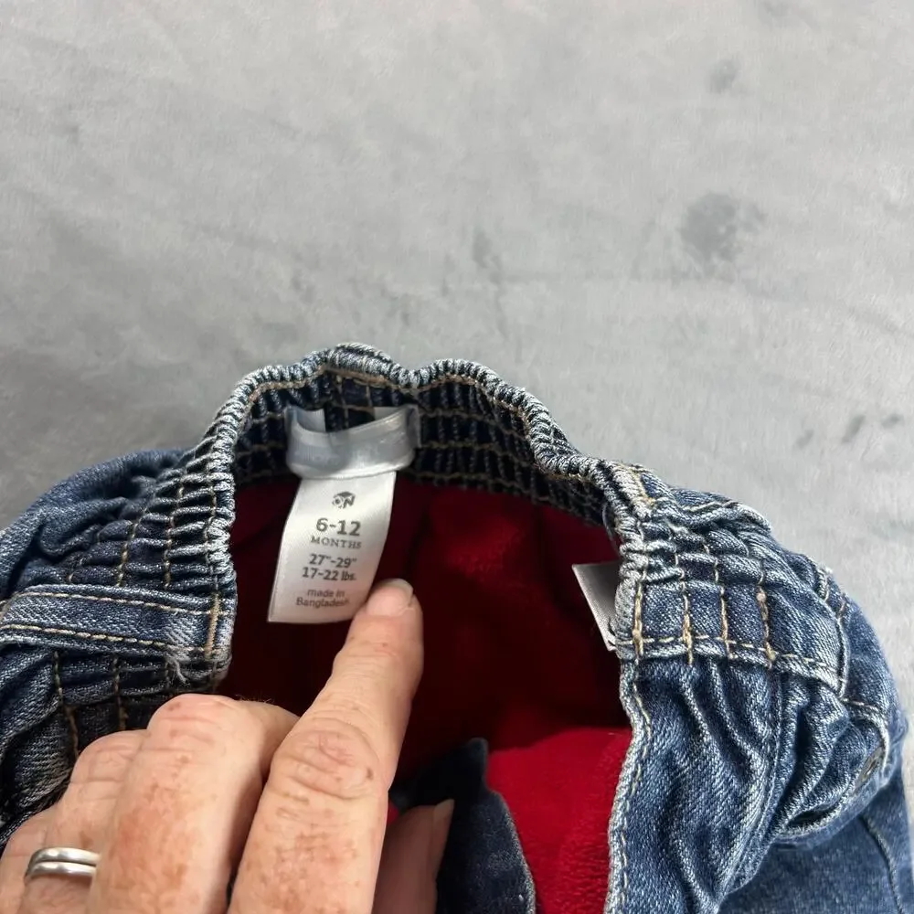 Old Navy Fleece lined jeans baby size 6-12m